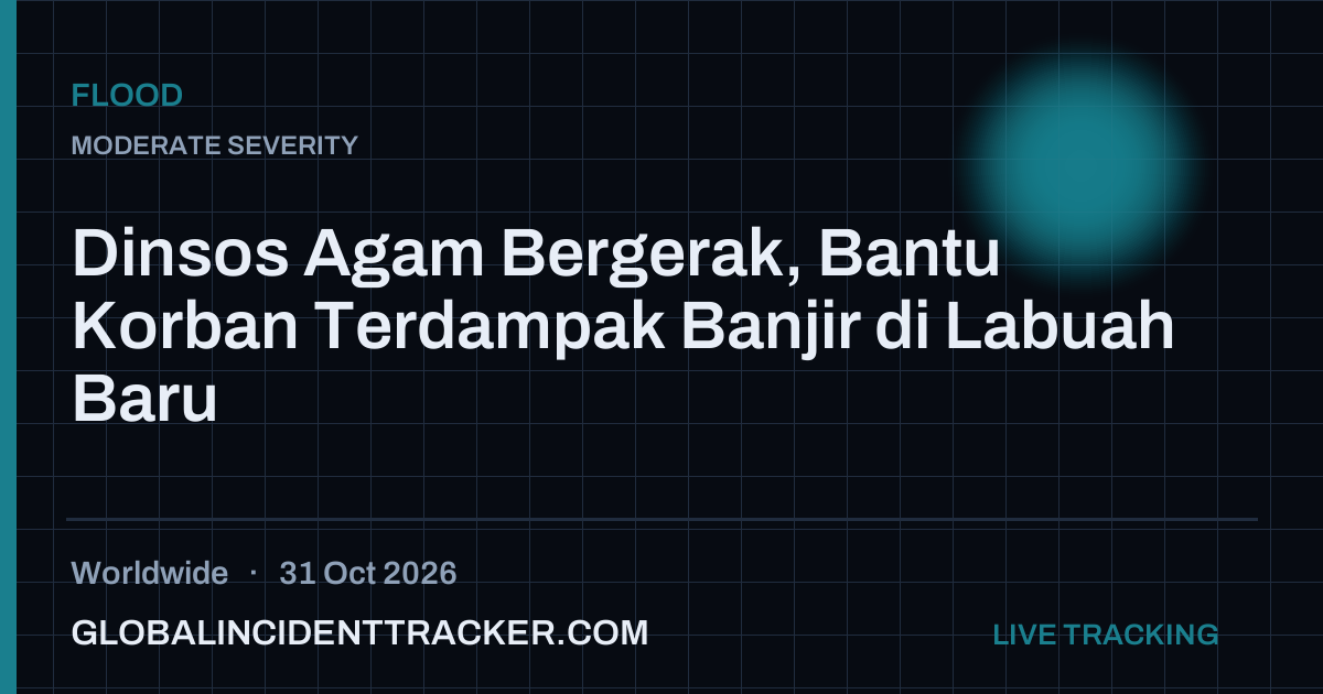 Flood incident in worldwide on 31 October 2026 — Global Incident Tracker report card