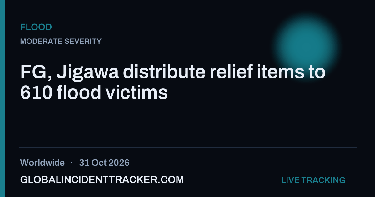 Flood incident in worldwide on 31 October 2026 — Global Incident Tracker report card