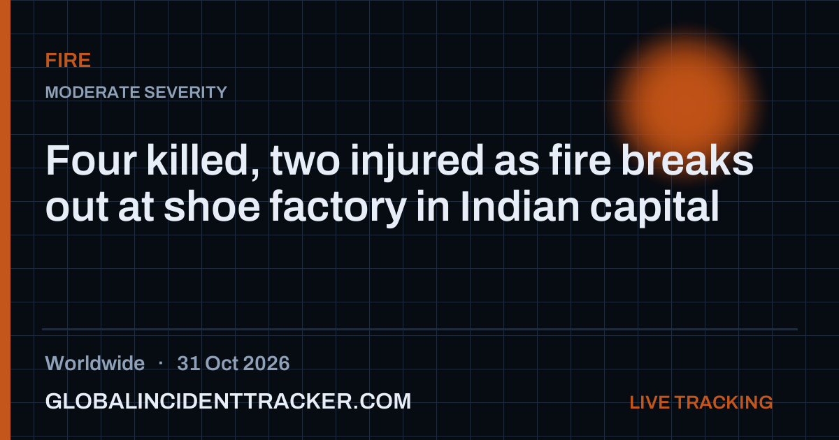 Fire incident in worldwide on 31 October 2026 — Global Incident Tracker report card