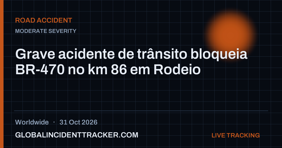 Road Accident incident in worldwide on 31 October 2026 — Global Incident Tracker report card