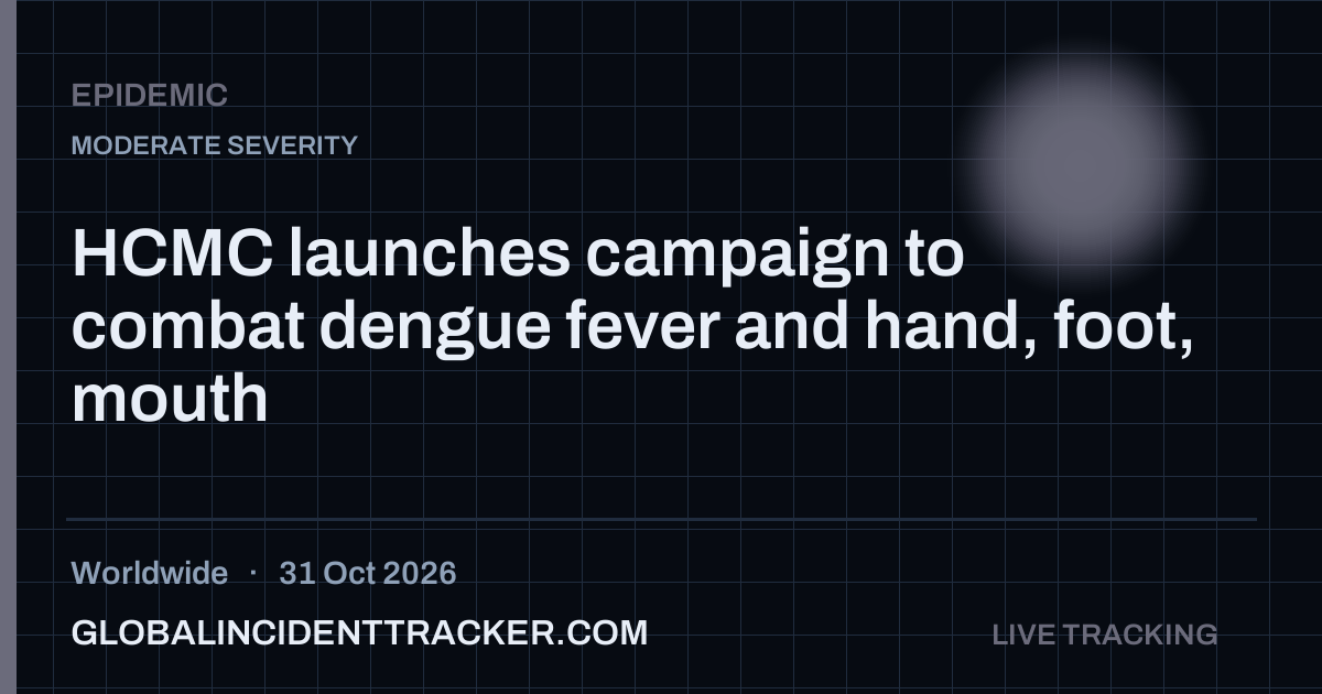 Epidemic incident in worldwide on 31 October 2026 — Global Incident Tracker report card