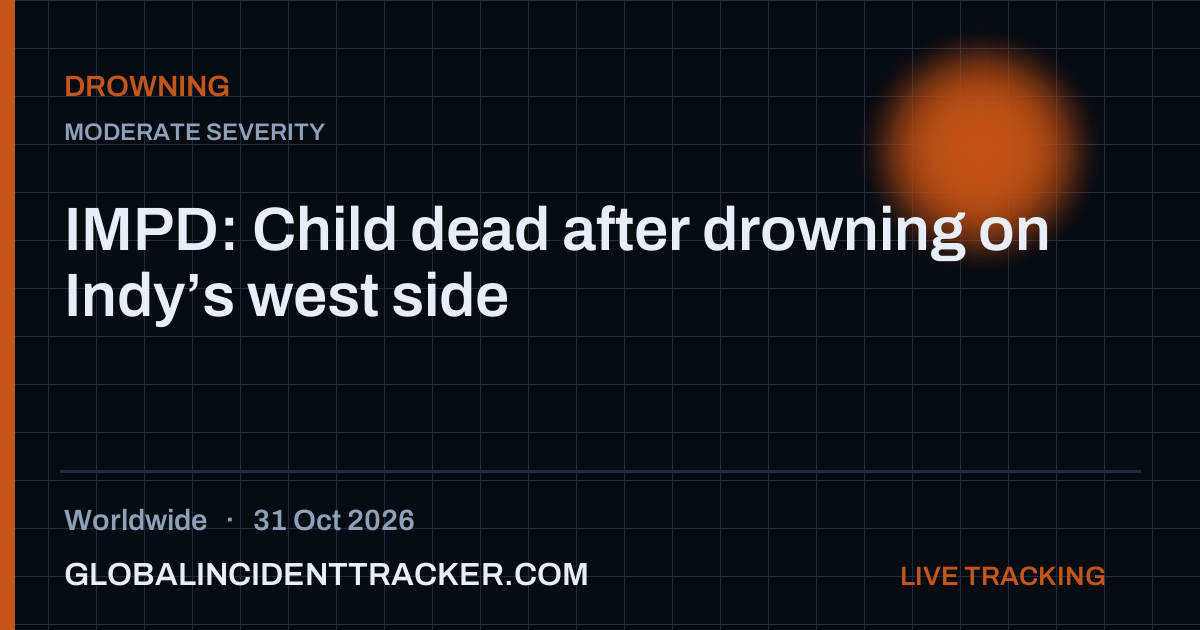 Drowning incident in worldwide on 31 October 2026 — Global Incident Tracker report card