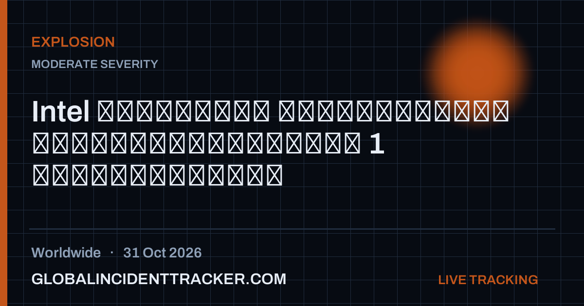Explosion incident in worldwide on 31 October 2026 — Global Incident Tracker report card