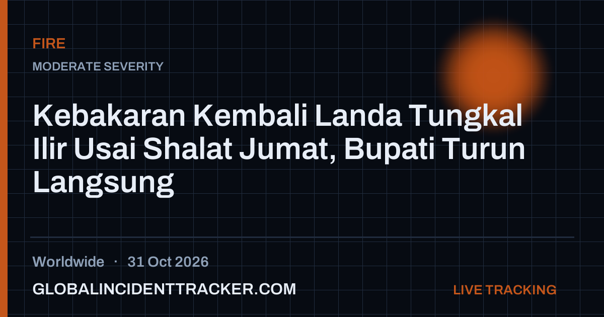 Fire incident in worldwide on 31 October 2026 — Global Incident Tracker report card