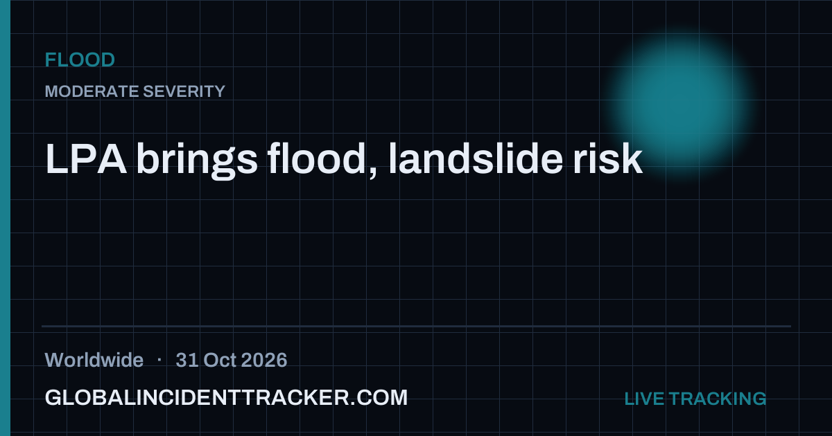 Flood incident in worldwide on 31 October 2026 — Global Incident Tracker report card
