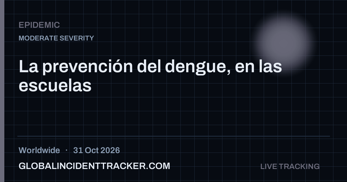 Epidemic incident in worldwide on 31 October 2026 — Global Incident Tracker report card