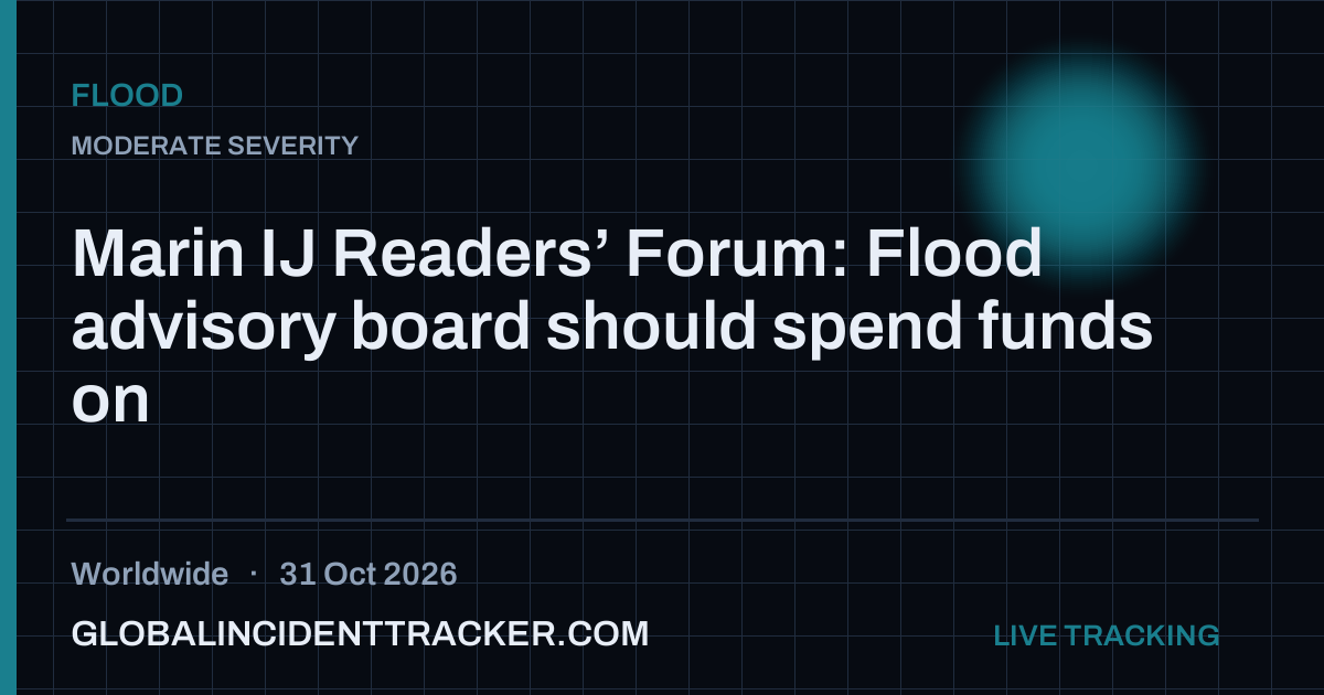 Flood incident in worldwide on 31 October 2026 — Global Incident Tracker report card