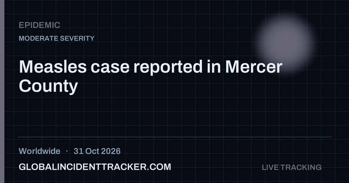 Epidemic incident in worldwide on 31 October 2026 — Global Incident Tracker report card