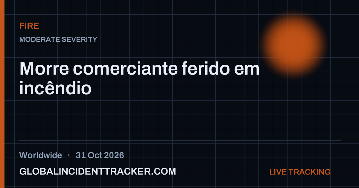 Fire incident in worldwide on 31 October 2026 — Global Incident Tracker report card