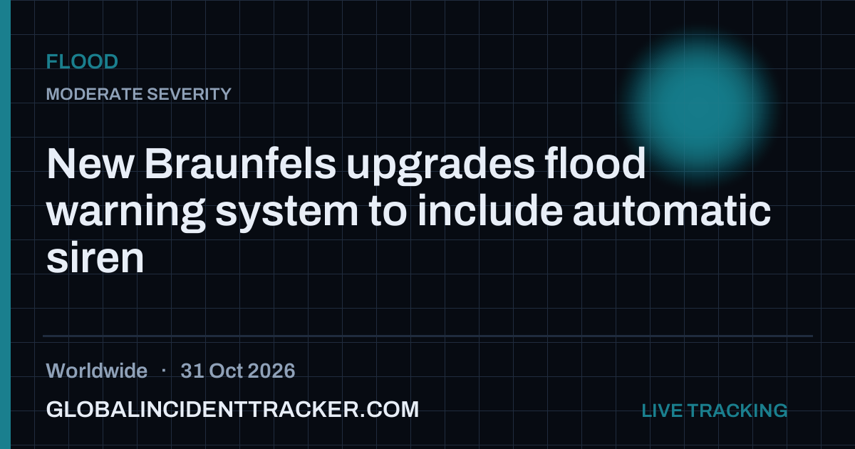 Flood incident in worldwide on 31 October 2026 — Global Incident Tracker report card
