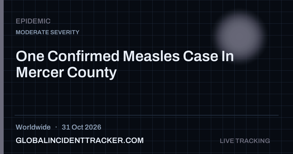 Epidemic incident in worldwide on 31 October 2026 — Global Incident Tracker report card