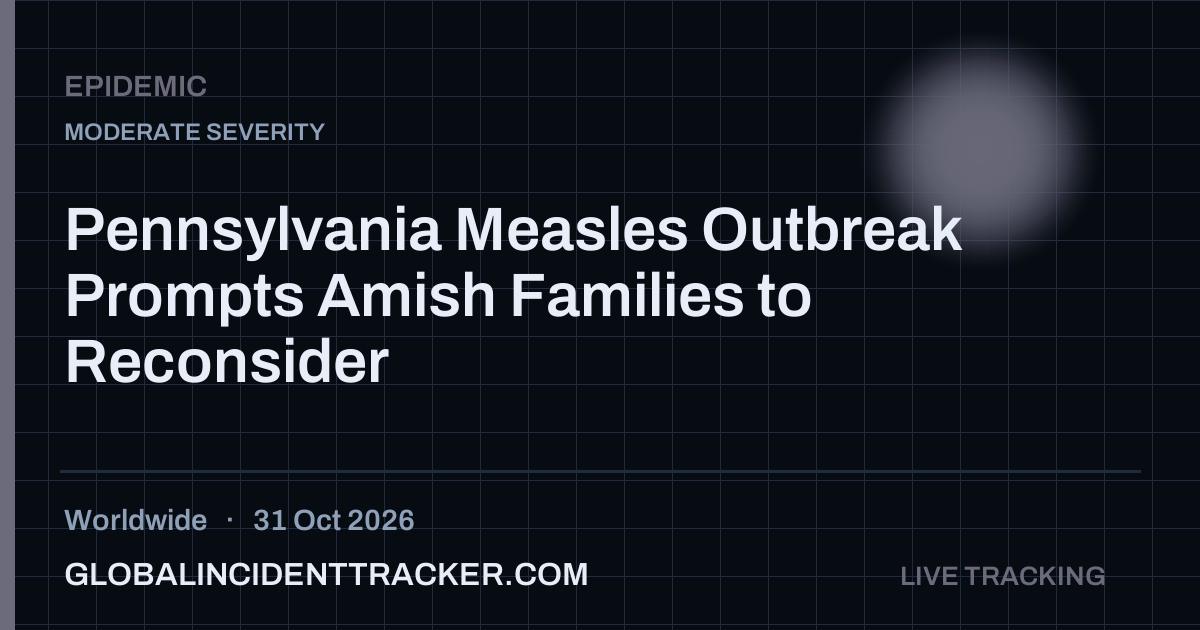 Epidemic incident in worldwide on 31 October 2026 — Global Incident Tracker report card