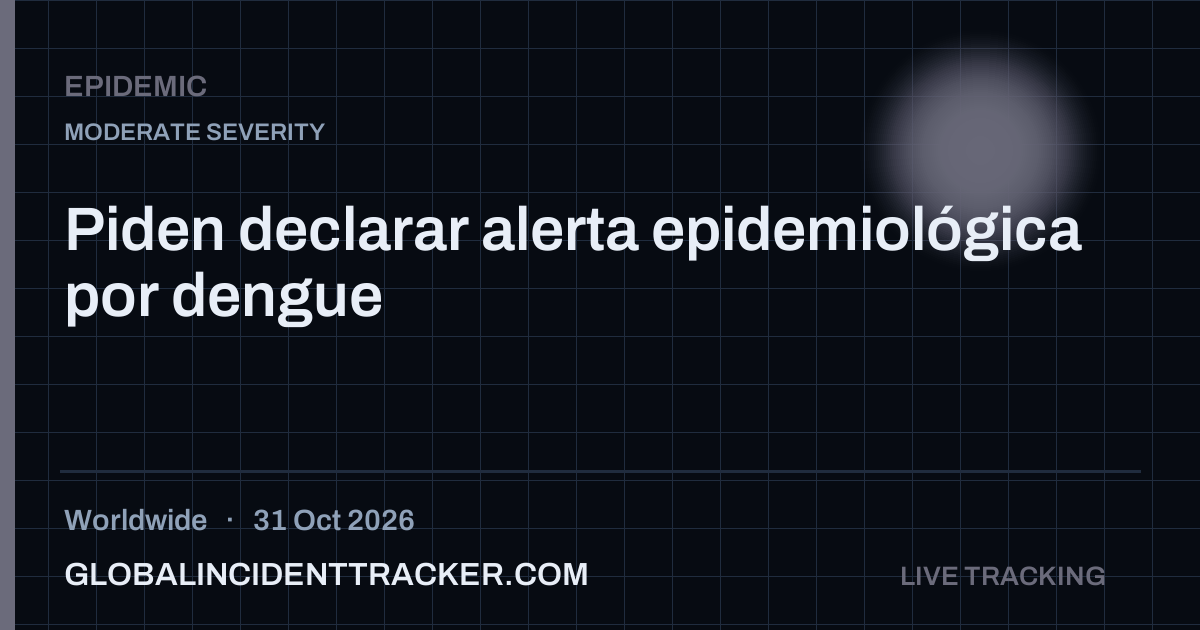 Epidemic incident in worldwide on 31 October 2026 — Global Incident Tracker report card