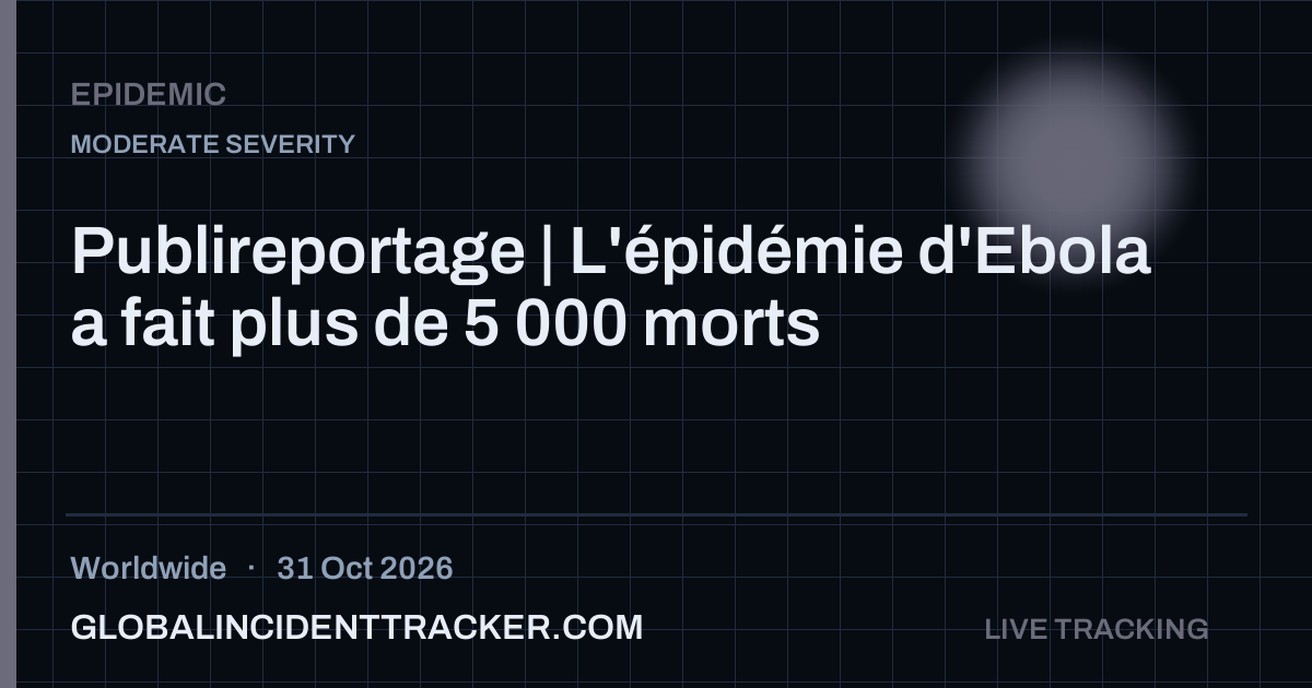 Epidemic incident in worldwide on 31 October 2026 — Global Incident Tracker report card