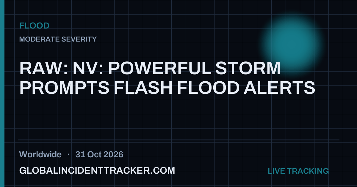 Flood incident in worldwide on 31 October 2026 — Global Incident Tracker report card