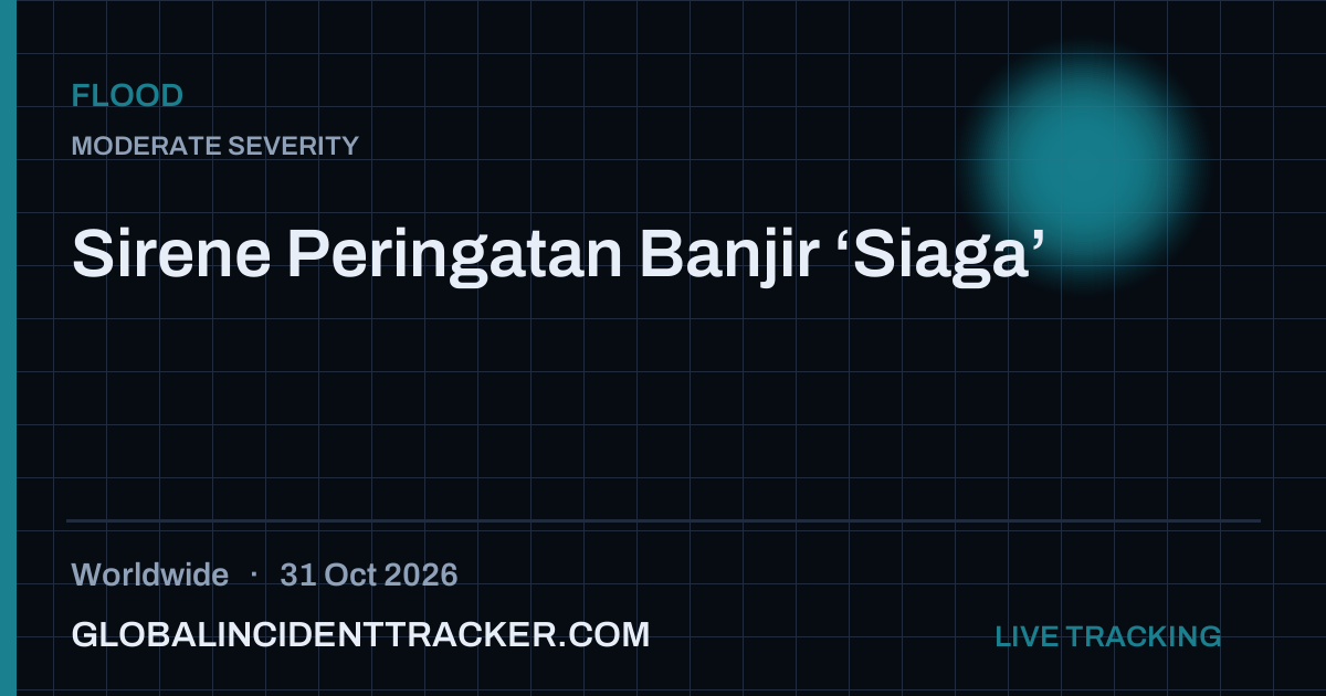 Flood incident in worldwide on 31 October 2026 — Global Incident Tracker report card