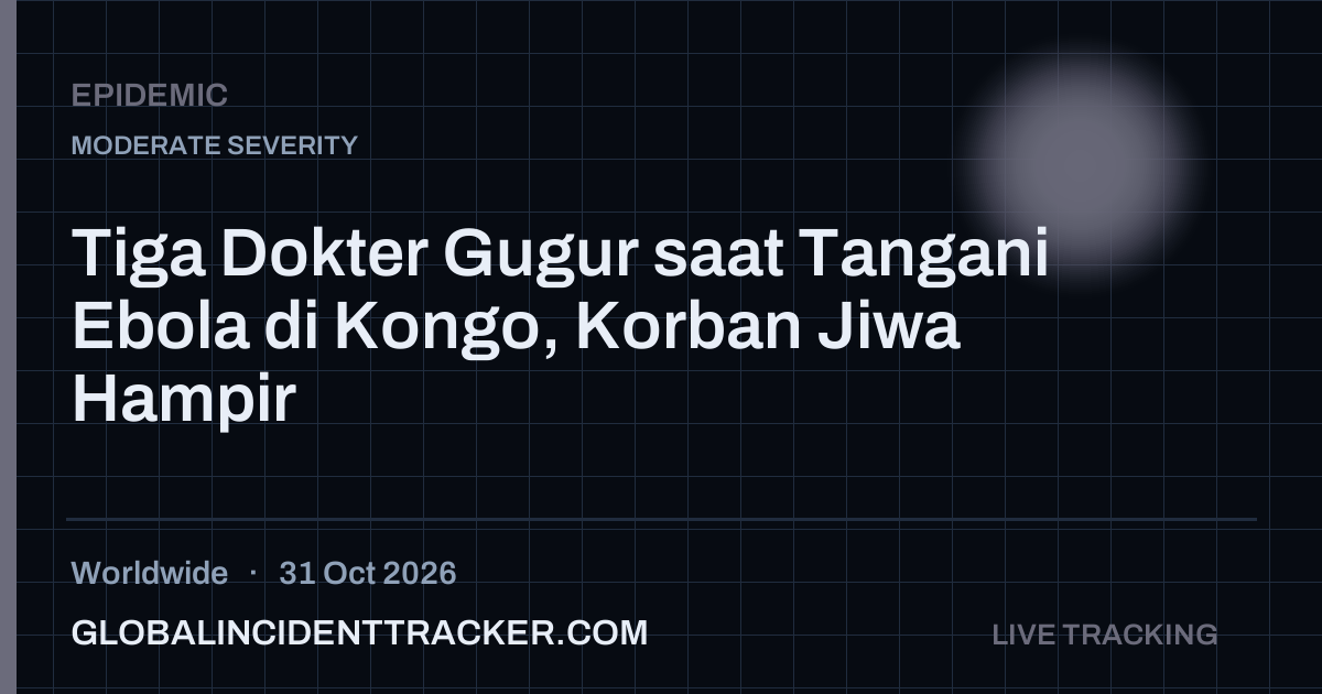 Epidemic incident in worldwide on 31 October 2026 — Global Incident Tracker report card