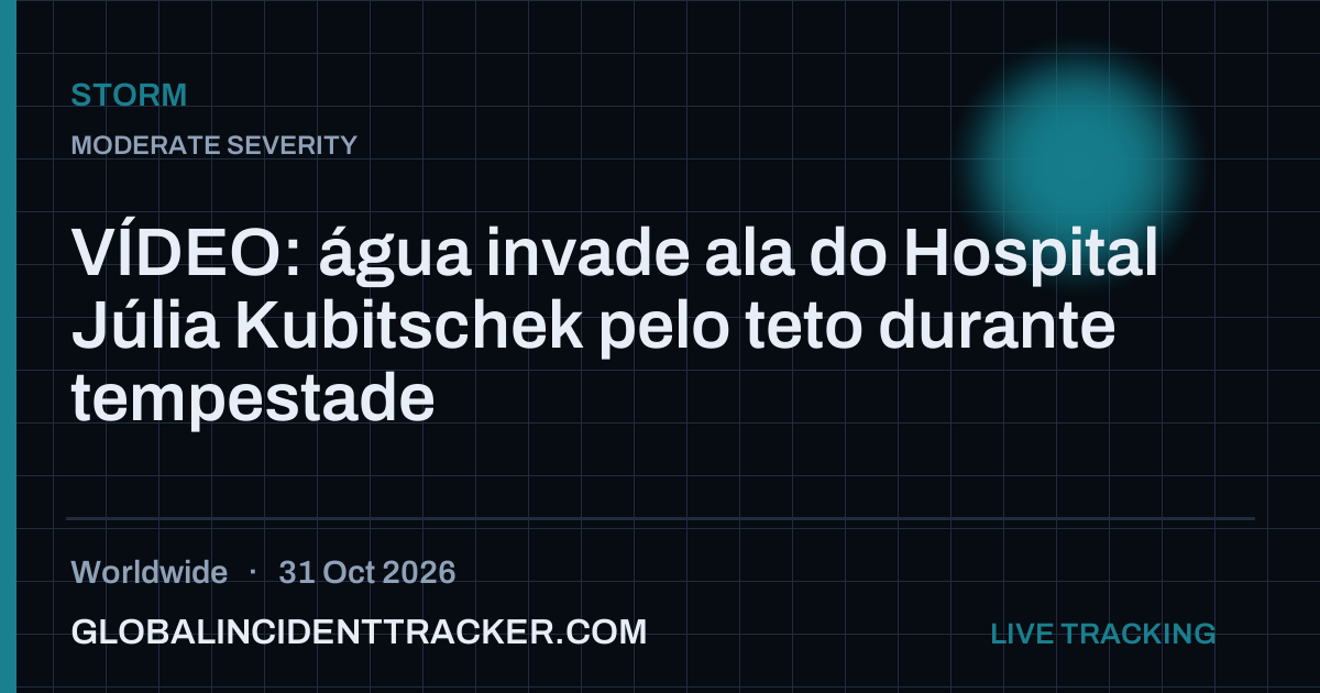 Storm incident in worldwide on 31 October 2026 — Global Incident Tracker report card