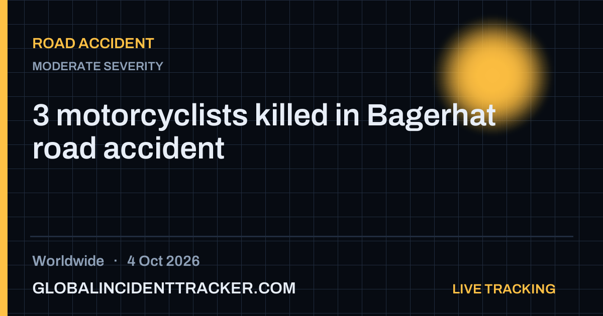 Road Accident incident in worldwide on 4 October 2026 — Global Incident Tracker report card