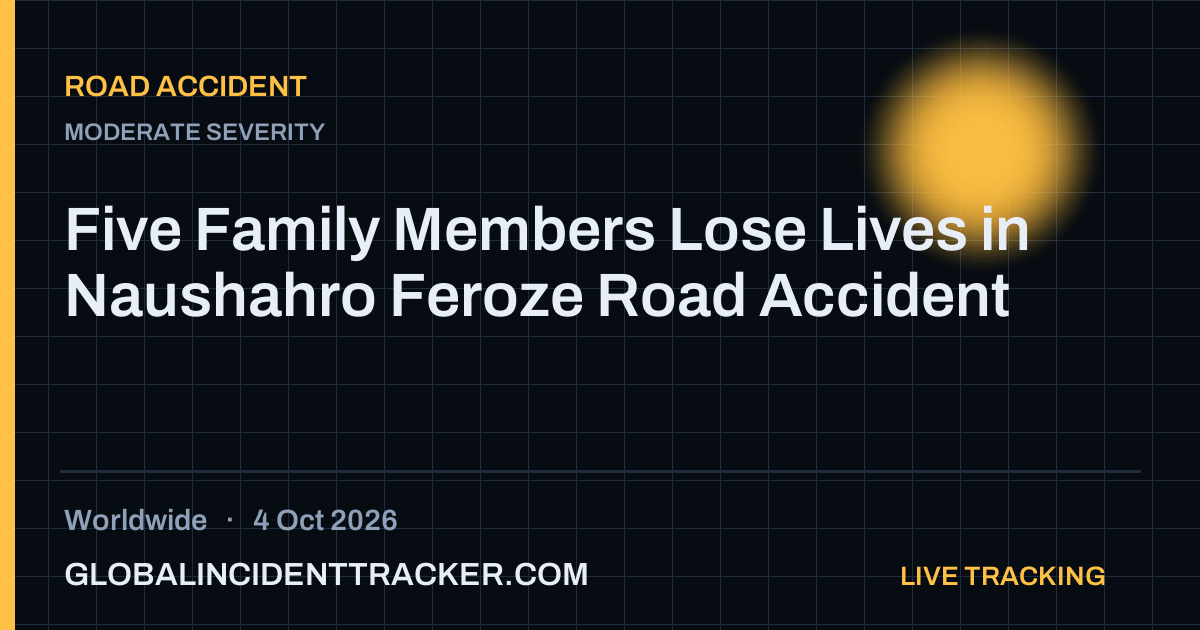 Road Accident incident in worldwide on 4 October 2026 — Global Incident Tracker report card