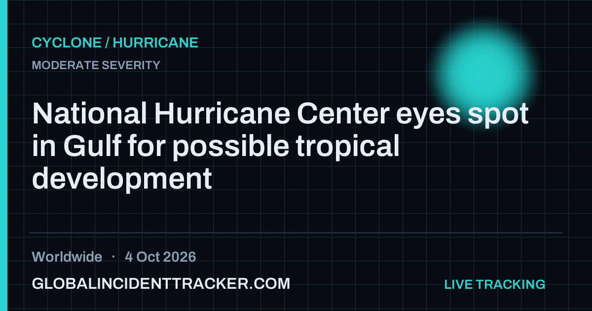 Cyclone / Hurricane incident in worldwide on 4 October 2026 — Global Incident Tracker report card