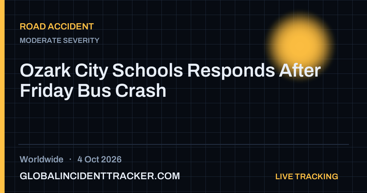 Road Accident incident in worldwide on 4 October 2026 — Global Incident Tracker report card