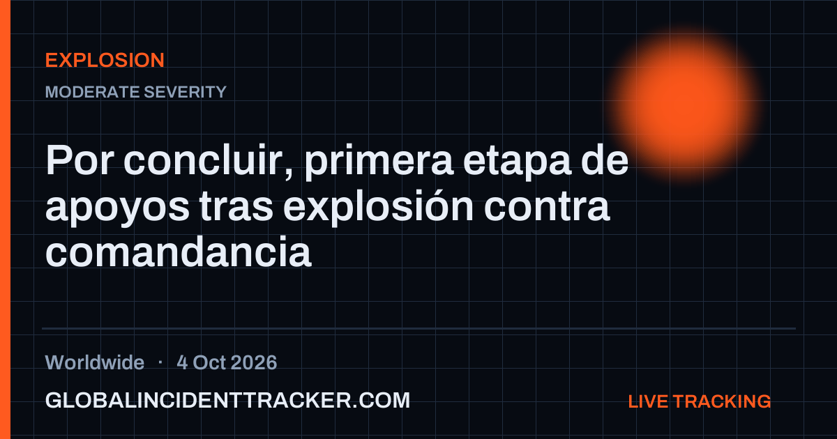 Explosion incident in worldwide on 4 October 2026 — Global Incident Tracker report card