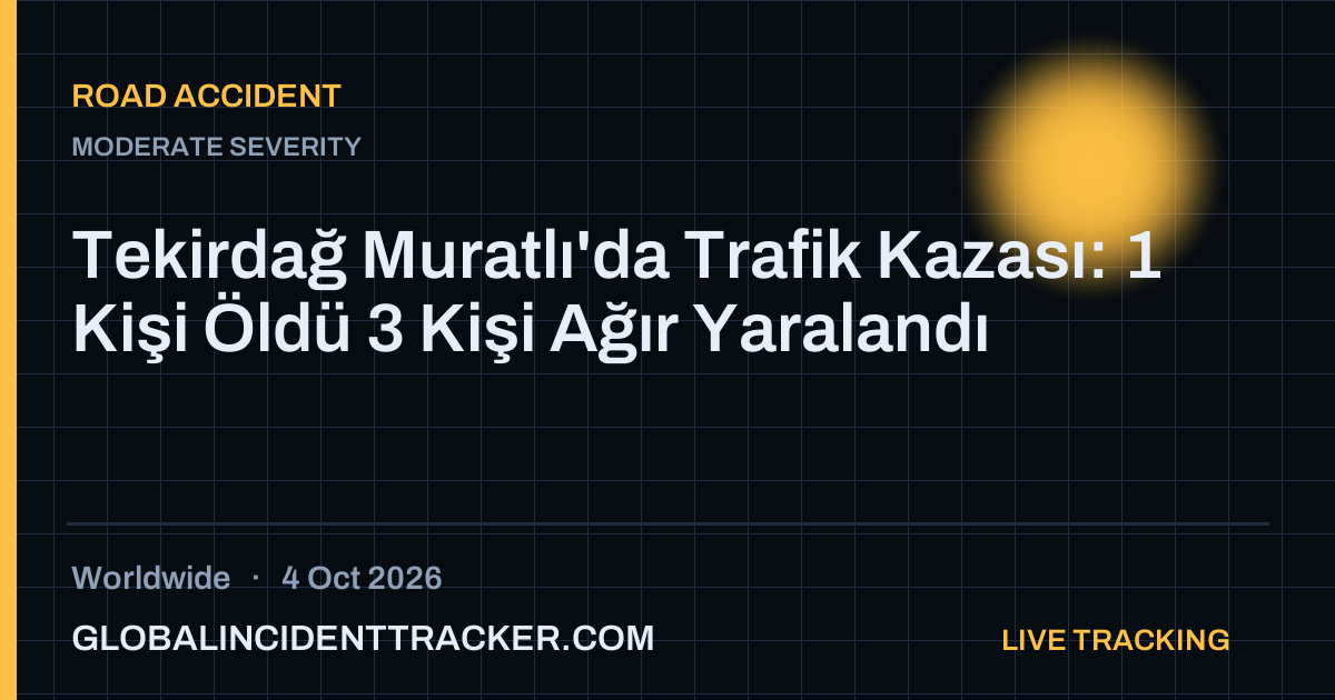 Road Accident incident in worldwide on 4 October 2026 — Global Incident Tracker report card