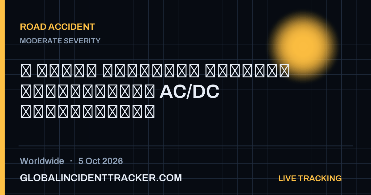Road Accident incident in worldwide on 5 October 2026 — Global Incident Tracker report card