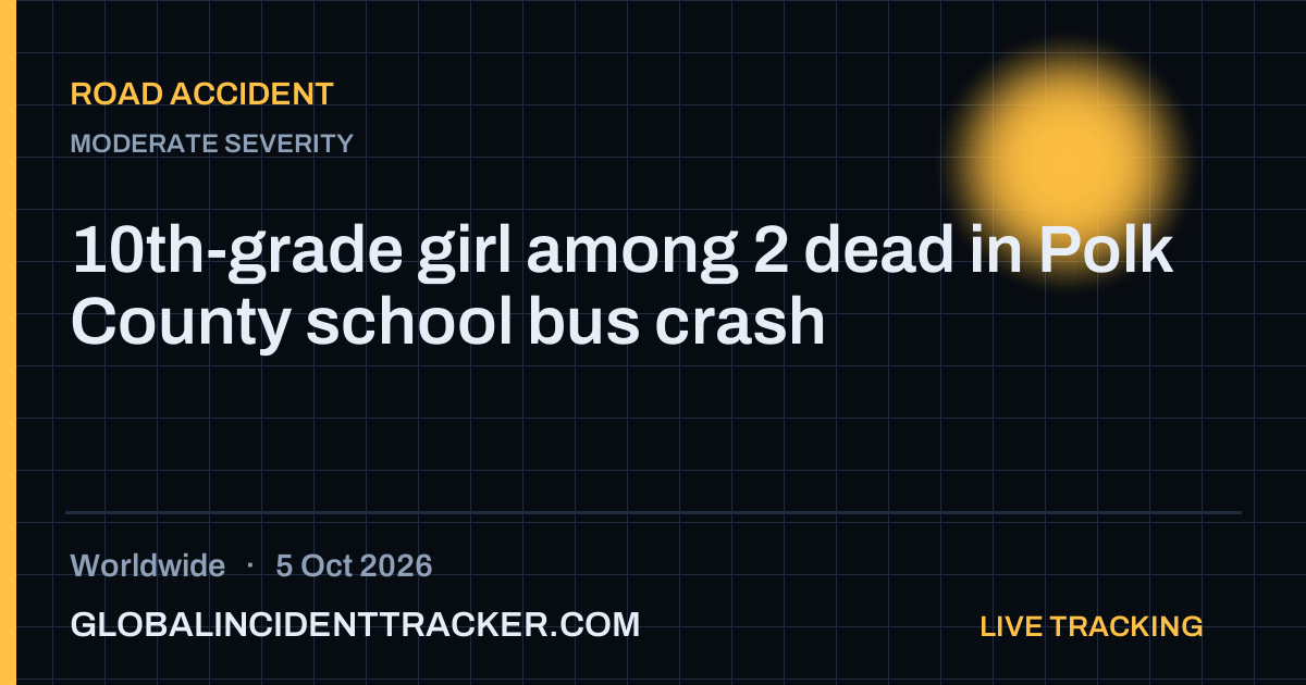 Road Accident incident in worldwide on 5 October 2026 — Global Incident Tracker report card