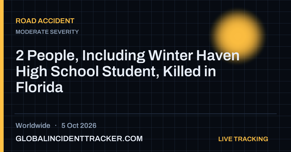 Road Accident incident in worldwide on 5 October 2026 — Global Incident Tracker report card