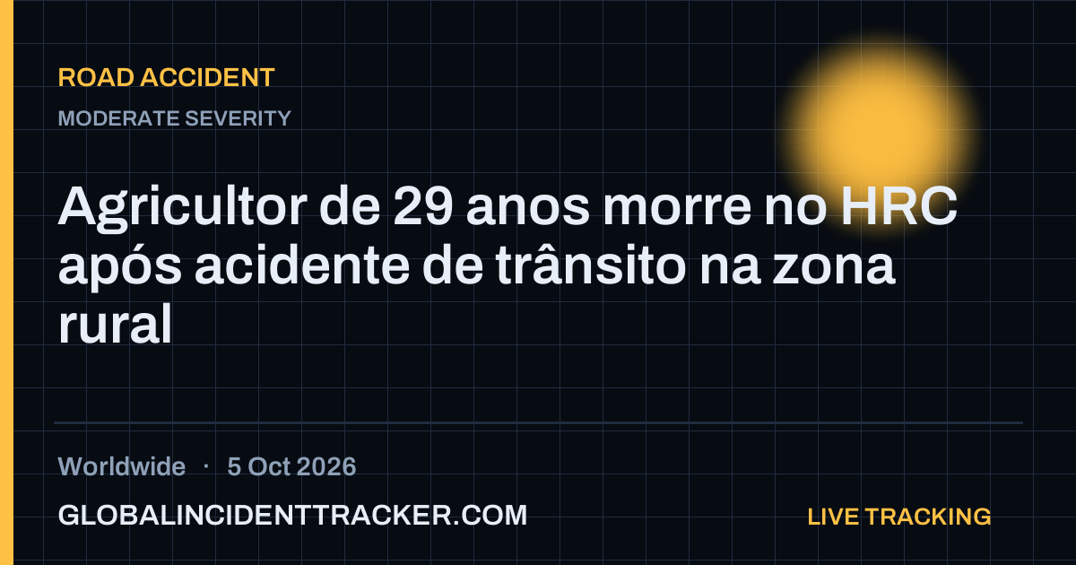 Road Accident incident in worldwide on 5 October 2026 — Global Incident Tracker report card