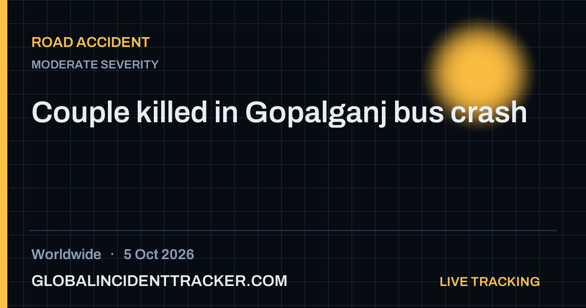 Road Accident incident in worldwide on 5 October 2026 — Global Incident Tracker report card