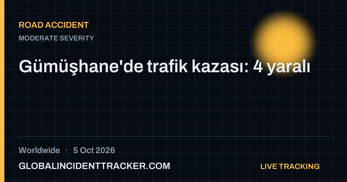 Road Accident incident in worldwide on 5 October 2026 — Global Incident Tracker report card