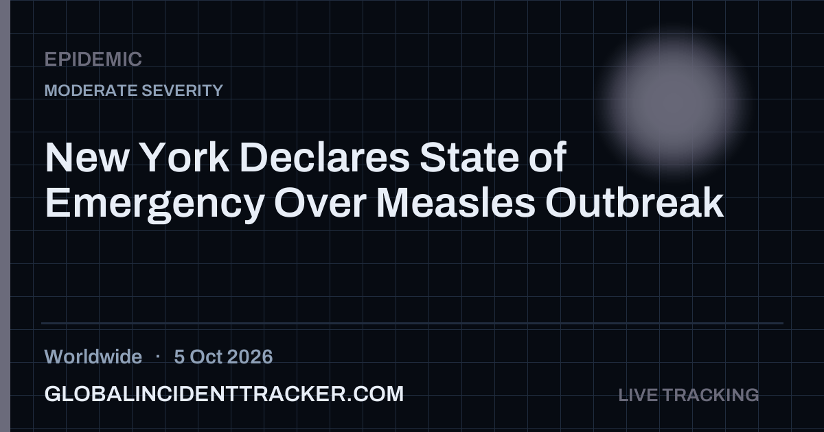 New York Declares State of Emergency Over Measles Outbreak — 5 October 2026