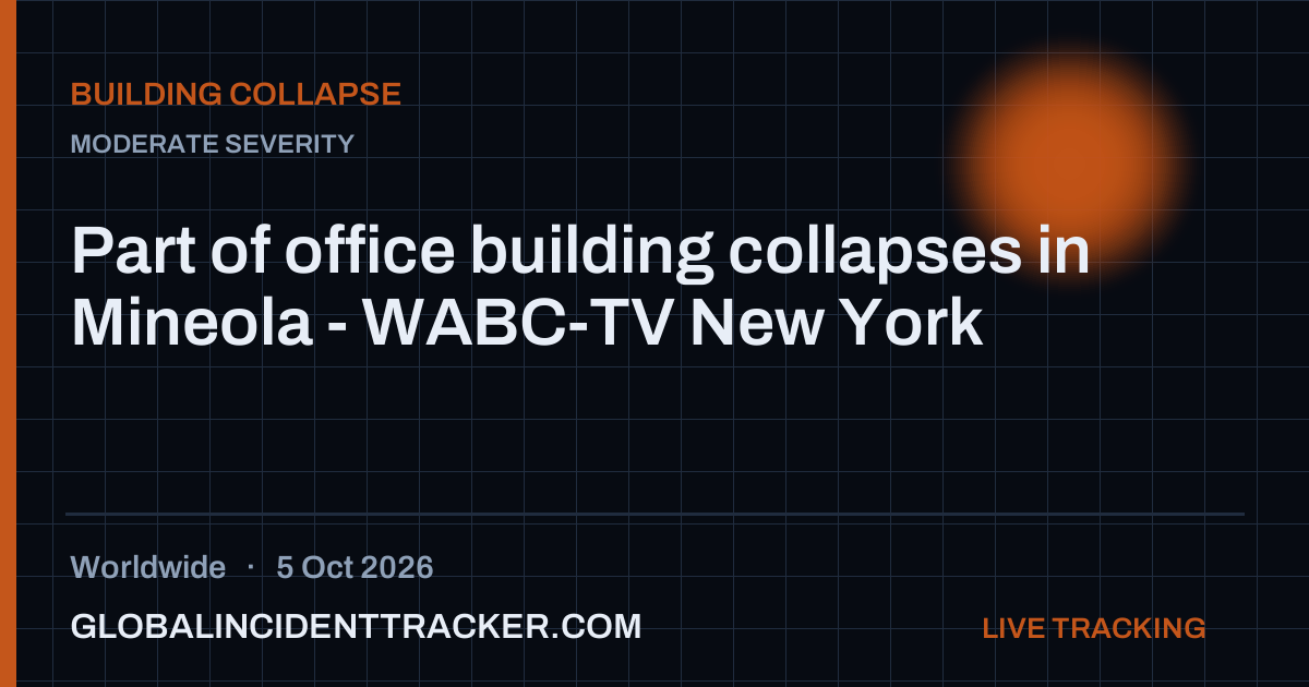 Part of office building collapses in Mineola - WABC-TV New York — 5 ...