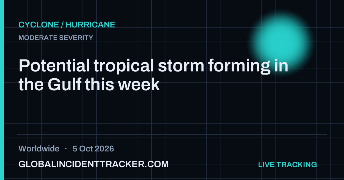 Cyclone / Hurricane incident in worldwide on 5 October 2026 — Global Incident Tracker report card