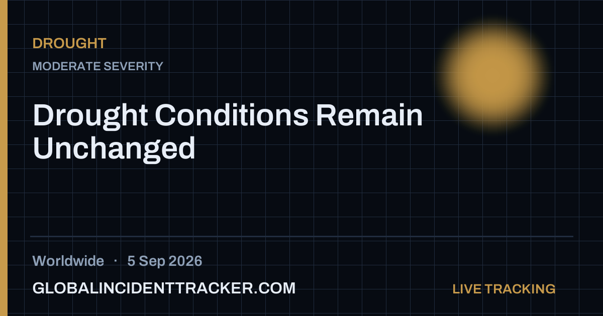 Drought incident in worldwide on 5 September 2026 — Global Incident Tracker report card