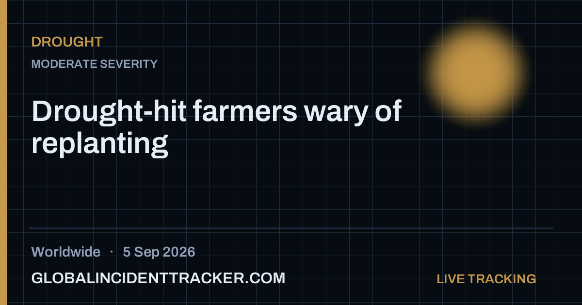 Drought incident in worldwide on 5 September 2026 — Global Incident Tracker report card