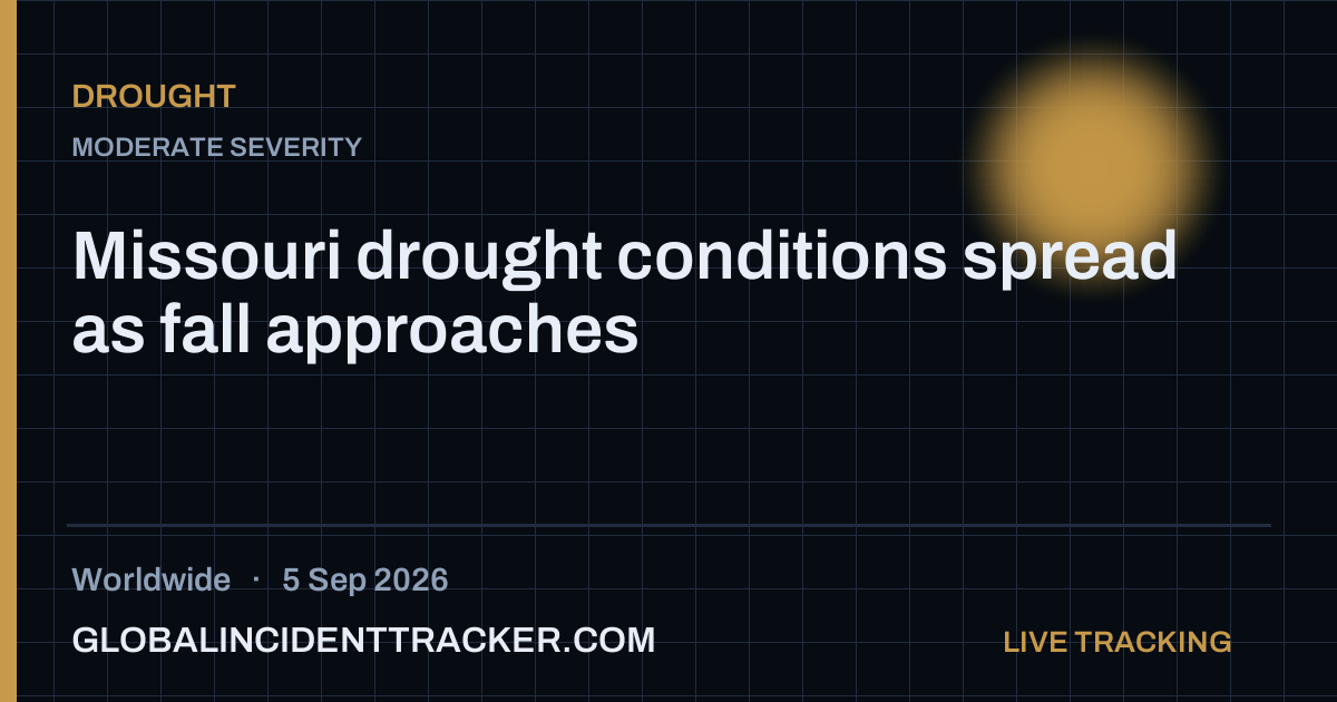 Drought incident in worldwide on 5 September 2026 — Global Incident Tracker report card
