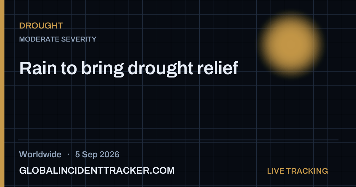 Drought incident in worldwide on 5 September 2026 — Global Incident Tracker report card