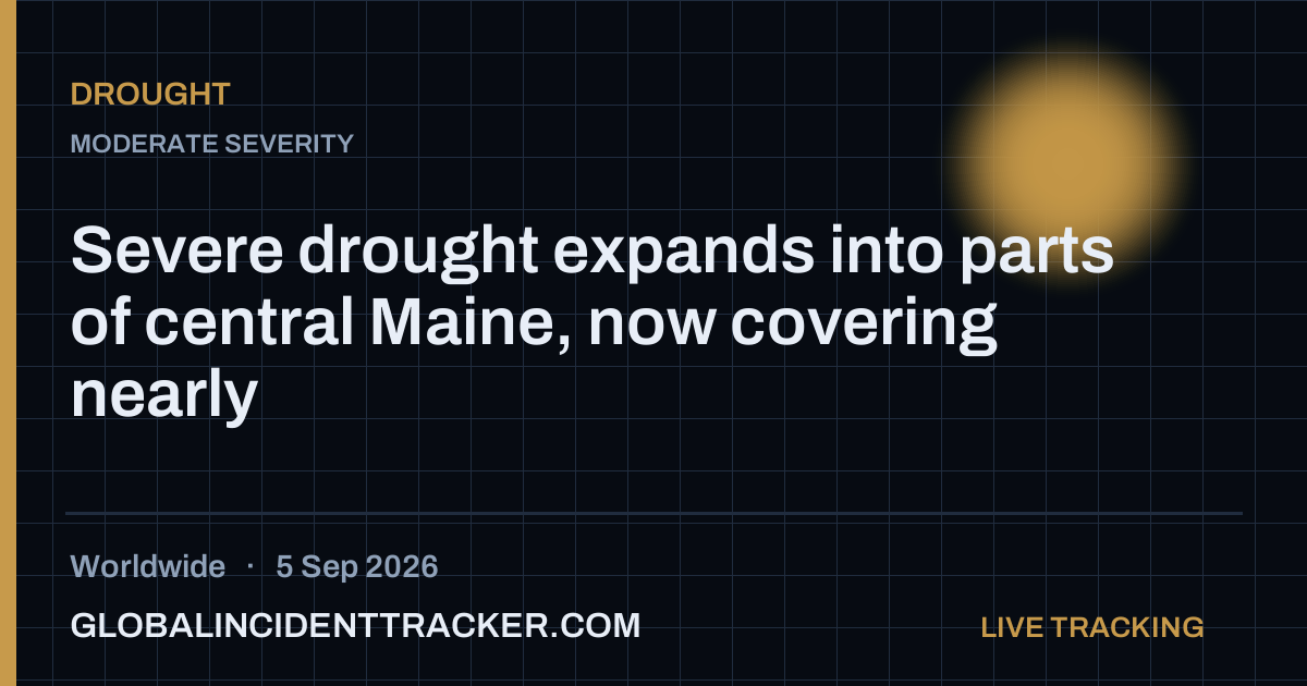 Drought incident in worldwide on 5 September 2026 — Global Incident Tracker report card