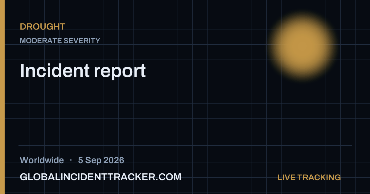 Drought incident in worldwide on 5 September 2026 — Global Incident Tracker report card