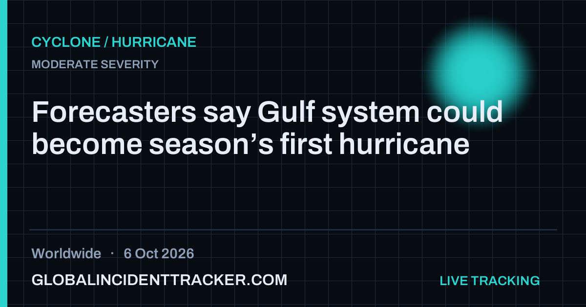 Cyclone / Hurricane incident in worldwide on 6 October 2026 — Global Incident Tracker report card