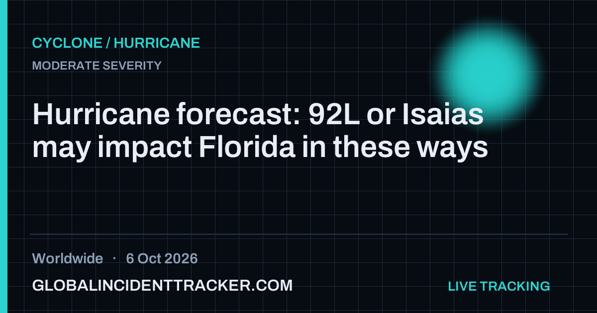Cyclone / Hurricane incident in worldwide on 6 October 2026 — Global Incident Tracker report card