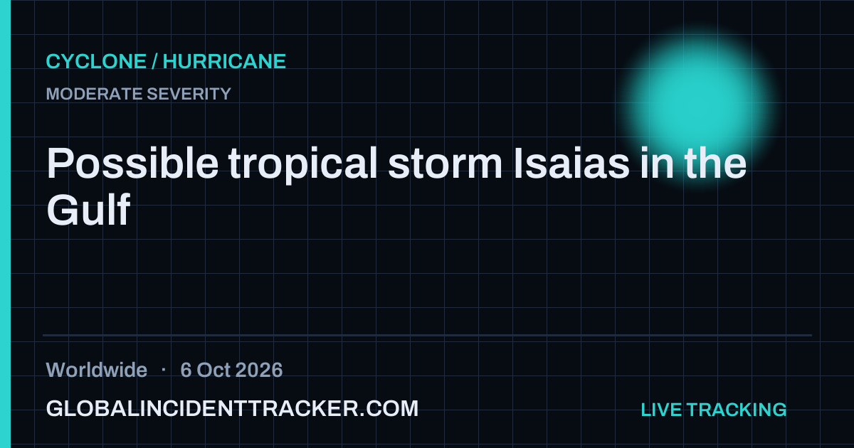 Cyclone / Hurricane incident in worldwide on 6 October 2026 — Global Incident Tracker report card