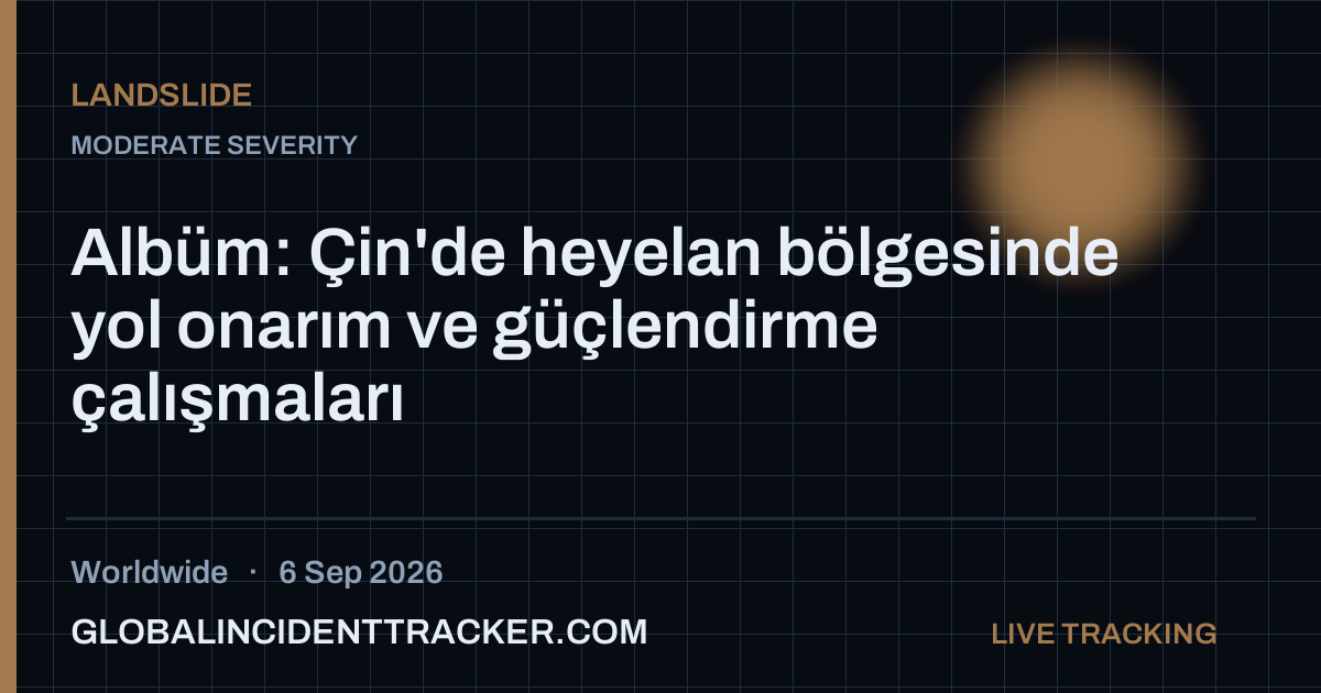 Landslide incident in worldwide on 6 September 2026 — Global Incident Tracker report card