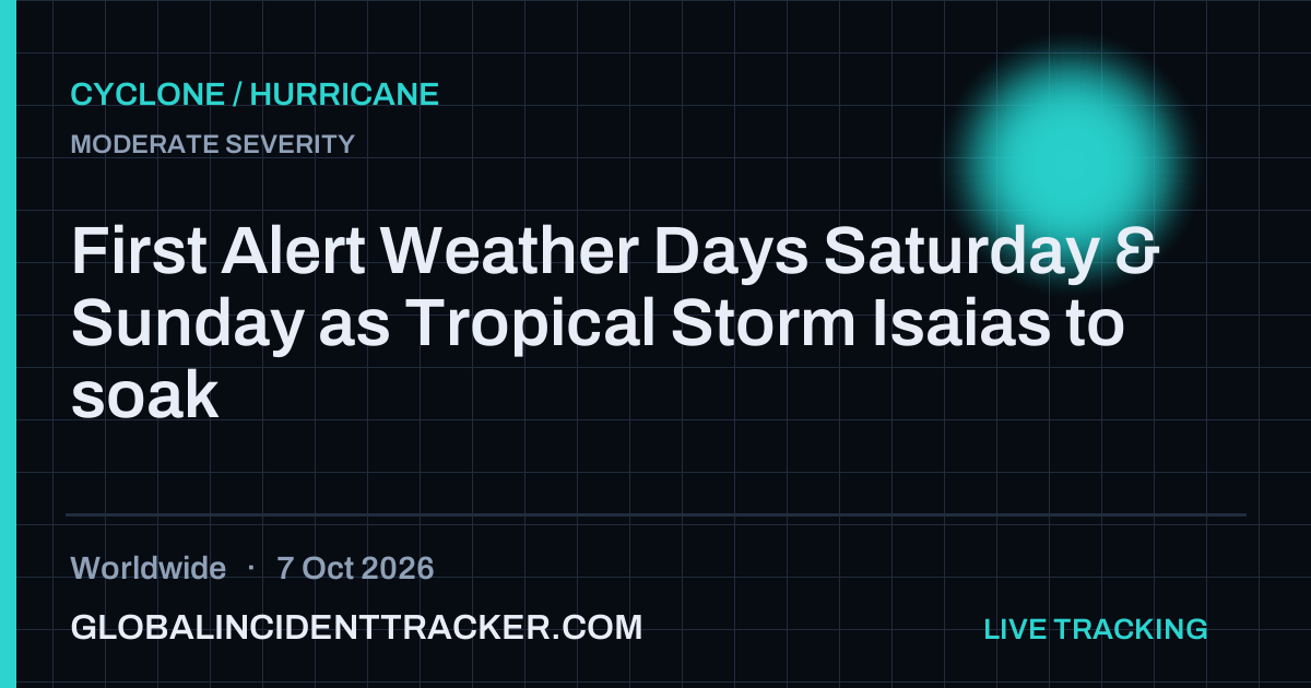 Cyclone / Hurricane incident in worldwide on 7 October 2026 — Global Incident Tracker report card