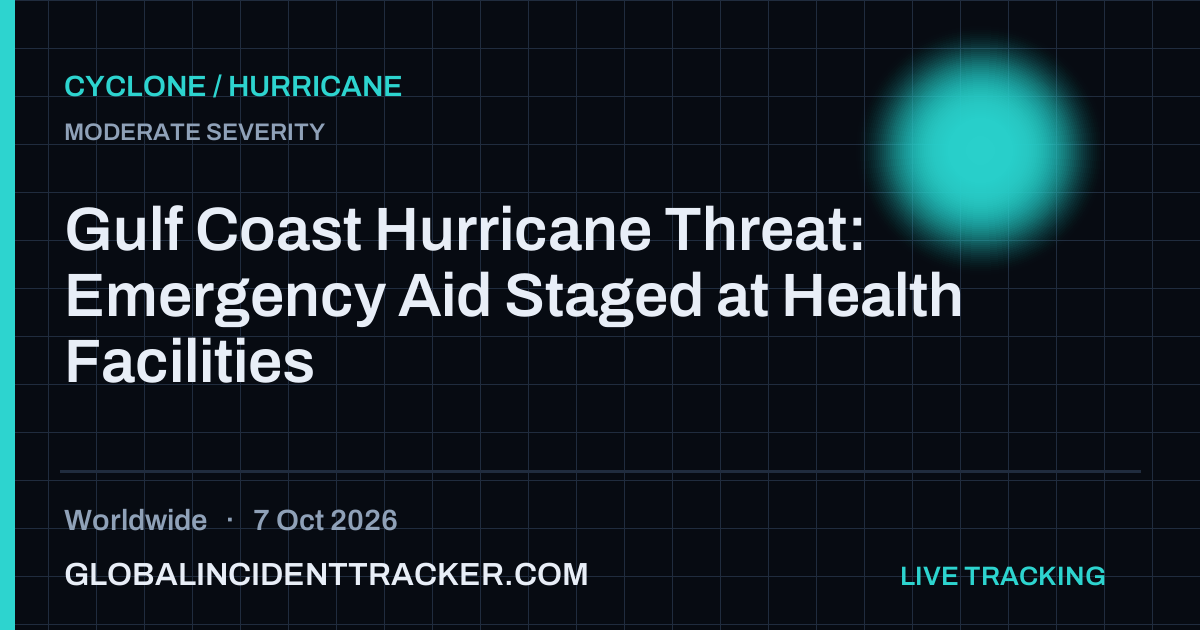 Cyclone / Hurricane incident in worldwide on 7 October 2026 — Global Incident Tracker report card