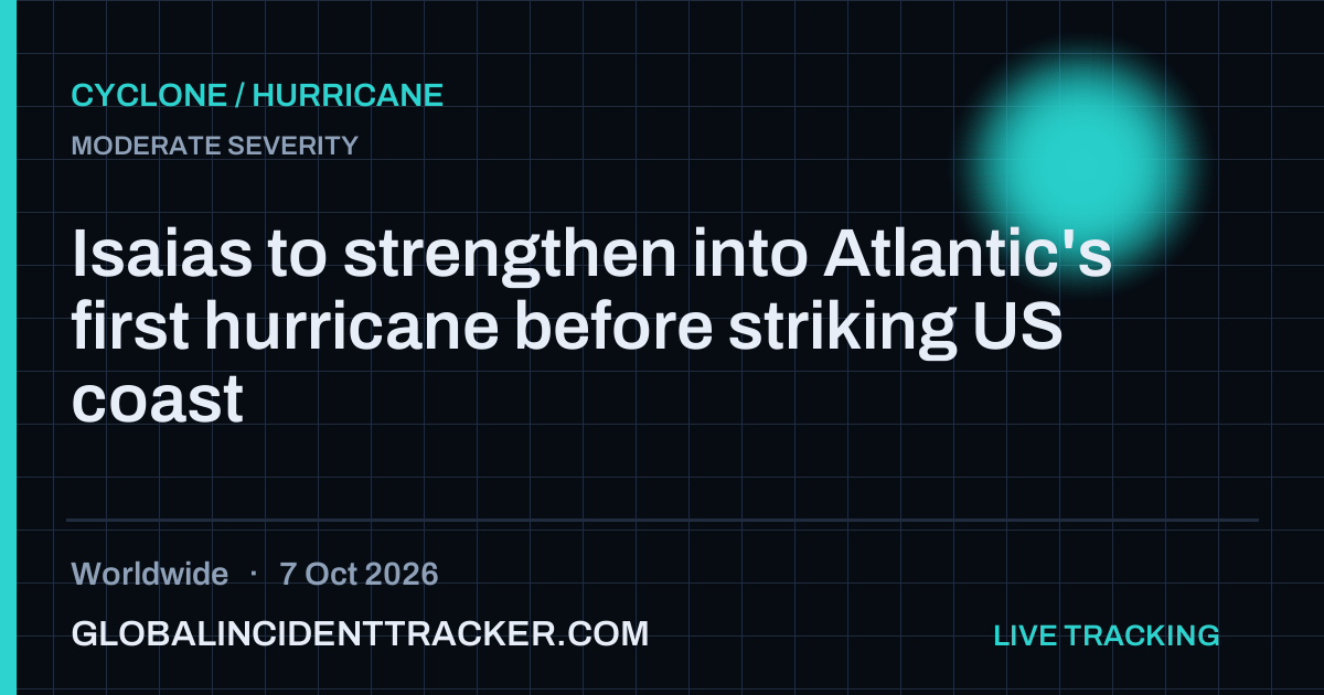 Cyclone / Hurricane incident in worldwide on 7 October 2026 — Global Incident Tracker report card